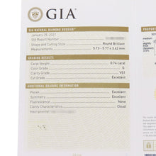 将图像加载到图库查看器中，GRAFF Promise Round Diamond Engagement Ring Size Approximately 8th Pt950
