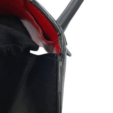 Load image into Gallery viewer, Delvaux Brillon 2WAY Bag Black/Red Leather Size MM
