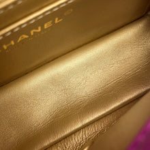 Load image into Gallery viewer, CHANEL Mini Matelasse ChainShoulder Bag PurpleAS1787 Lambskin Size 20
