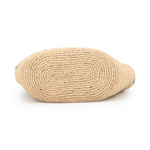 Load image into Gallery viewer, LOEWE Basket bag Turtle Raffia Pochette Beige/Multicolor Raffia
