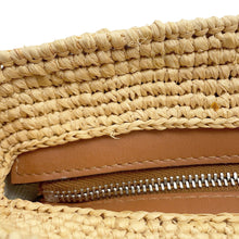Load image into Gallery viewer, LOEWE Basket bag Turtle Raffia Pochette Beige/Multicolor Raffia
