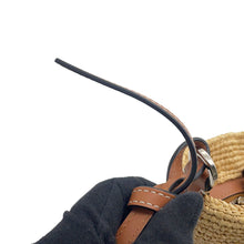 Load image into Gallery viewer, LOEWE Basket bag Turtle Raffia Pochette Beige/Multicolor Raffia

