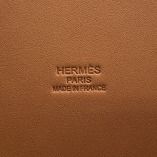 Load image into Gallery viewer, HERMES Plaid Basket Ruban Casaque Natural Vache Leather Naturel Epsom
