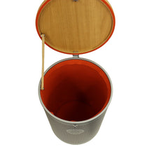 Load image into Gallery viewer, HERMES Saddlebox Carousel Silver Saddlebox made of oak wood and felted aluminum.
