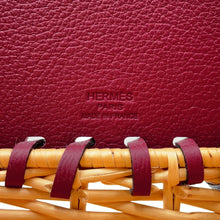 Load image into Gallery viewer, HERMES Equilibré de HERMES Magazine Basket Rouge H Willow Leather
