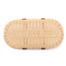 Load image into Gallery viewer, HERMES picnic basket Natural/Brown Willow Leather
