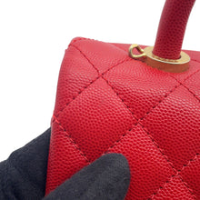 Load image into Gallery viewer, CHANEL Coco Handle 2WAYHandbag RedA92990 Caviar Leather Size XS
