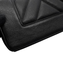 Load image into Gallery viewer, CHANEL Mademoiselle V Stitch ChainShoulder Bag BlackA93083 Leather Size 20
