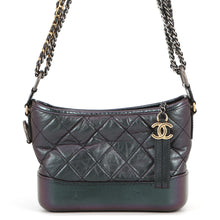 Load image into Gallery viewer, CHANEL Gabriel de CHANEL Hobo Bag MetalicPurpleA91810 Aged Calf Leather Size Small
