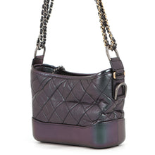 Load image into Gallery viewer, CHANEL Gabriel de CHANEL Hobo Bag MetalicPurpleA91810 Aged Calf Leather Size Small
