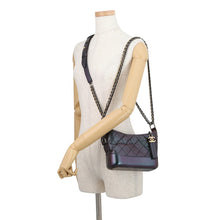 Load image into Gallery viewer, CHANEL Gabriel de CHANEL Hobo Bag MetalicPurpleA91810 Aged Calf Leather Size Small
