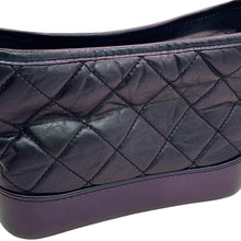 Load image into Gallery viewer, CHANEL Gabriel de CHANEL Hobo Bag MetalicPurpleA91810 Aged Calf Leather Size Small
