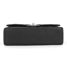 Load image into Gallery viewer, CHANEL Matelasse W Flap ChainShoulder Bag BlackA01113 Caviar Leather Size 23
