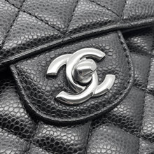 Load image into Gallery viewer, CHANEL Matelasse W Flap ChainShoulder Bag BlackA01113 Caviar Leather Size 23
