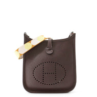 HERMES Evelyne Sangle Ebene Taurillon Clemence Size TPM