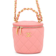 将图像加载到图库查看器中，CHANEL Matelasse Vanity Chain Shoulder Pink Lambskin
