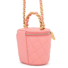 将图像加载到图库查看器中，CHANEL Matelasse Vanity Chain Shoulder Pink Lambskin
