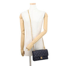 Load image into Gallery viewer, CHANEL Matelasse Single Flap ChainShoulder NavyAS3393 Lambskin Size 20
