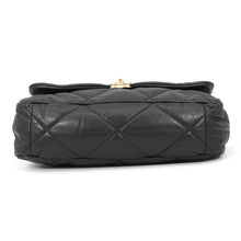 Load image into Gallery viewer, CHANEL CHANEL 19 Maxi Chain Shoulder Bag BlackAS1162 Shiny Calf Leather
