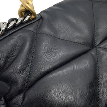 Load image into Gallery viewer, CHANEL CHANEL 19 Maxi Chain Shoulder Bag BlackAS1162 Shiny Calf Leather
