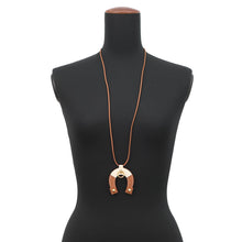 Load image into Gallery viewer, HERMES Jocket Necklace Size Large Gold / Nata Swift Leather
