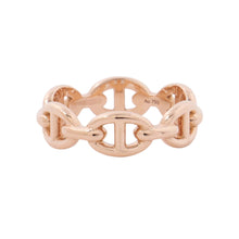 将图像加载到图库查看器中，HERMES Chaine d'Ancre Anchene Ring Size PM/51/#11 18K Pink Gold
