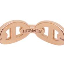 将图像加载到图库查看器中，HERMES Chaine d'Ancre Anchene Ring Size PM/51/#11 18K Pink Gold

