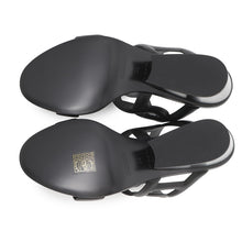 Load image into Gallery viewer, HERMES Lipari 70 Sandals Black Leather Size 36
