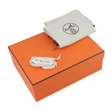 Load image into Gallery viewer, HERMES Bounce Sneakers Black/White Calf Leather suede Size 36
