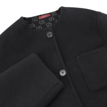 Load image into Gallery viewer, GUCCI Reversible Wool Silk Jacket Size 36 Black/Gray840657 Z7ASL 1189 Wool99% Silk1%

