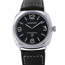 Load image into Gallery viewer, PANERAI Radiomir base logo W45mm Stainless Steel Leather Black DialPAM00753
