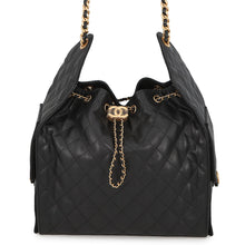 Load image into Gallery viewer, CHANEL CHANEL25 ChainShoulder Bag BlackAS5311 Caviar Leather Size Medium
