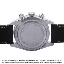 将图像加载到图库查看器中，TUDOR Black Bay Chrono W41mm Stainless Steel Leather Black Dial79360N-0005
