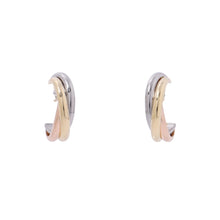 将图像加载到图库查看器中，CARTIER Trinity EarringsB8301540 K18YG K18PG K18WG
