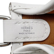 Load image into Gallery viewer, HERMES Neo Evelyne Etoupe/Gris Perle/Dune Toile Officier Swift Leather Size TPM
