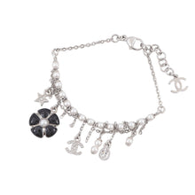 Load image into Gallery viewer, CHANEL Bag Charm Bracelet SilverABG890-B22986-U6097 Metal Rhinestone Faux Pearl Resin

