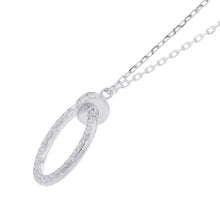 将图像加载到图库查看器中，CARTIER Juste Un Clou Diamond NecklaceB7224897 18K White Gold
