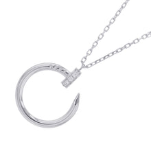 将图像加载到图库查看器中，CARTIER Juste Un Clou Diamond NecklaceB7224897 18K White Gold
