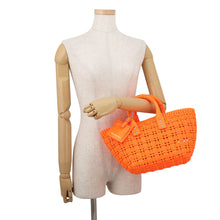 Load image into Gallery viewer, BALENCIAGA Bistro Basket Bag Orange671342 Patent Leather Size XS
