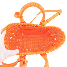 Load image into Gallery viewer, BALENCIAGA Bistro Basket Bag Orange671342 Patent Leather Size XS
