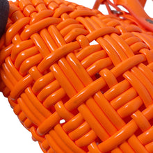 Load image into Gallery viewer, BALENCIAGA Bistro Basket Bag Orange671342 Patent Leather Size XS
