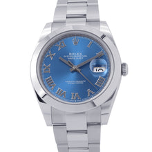 Load image into Gallery viewer, ROLEX Datejust W41mm Stainless Steel Azzurro Blue Dial126300
