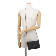 Load image into Gallery viewer, CHANEL Classic Matelasse Chain Wallet BlackAP0250 Caviar Leather
