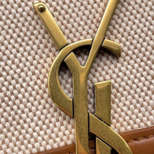 将图像加载到图库查看器中，SAINT LAURENT PARIS Solferino Shoulder Bag Beige/Brown634306 Leather Canvas Size Small
