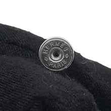 将图像加载到图库查看器中，HERMES Pop Ash Earrings Size Mini Black Metal Lacquer
