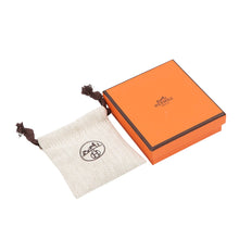 将图像加载到图库查看器中，HERMES Pop Ash Earrings Size Mini Black Metal Lacquer
