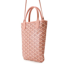 将图像加载到图库查看器中，GOYARD Poitiers Clairevoy Satchel Bag Pink PVC

