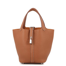 Load image into Gallery viewer, HERMES Picotin Lock Gold Taurillon Clemence Size PM
