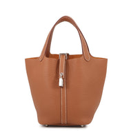 HERMES Picotin Lock Gold Taurillon Clemence Size PM