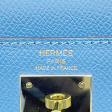 Load image into Gallery viewer, HERMES Kelly Sellier Celeste Epsom Size 28
